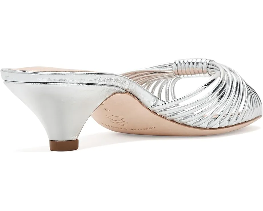 Туфли Loeffler Randall Dixie на каблуке-котенок с золотистой кожей