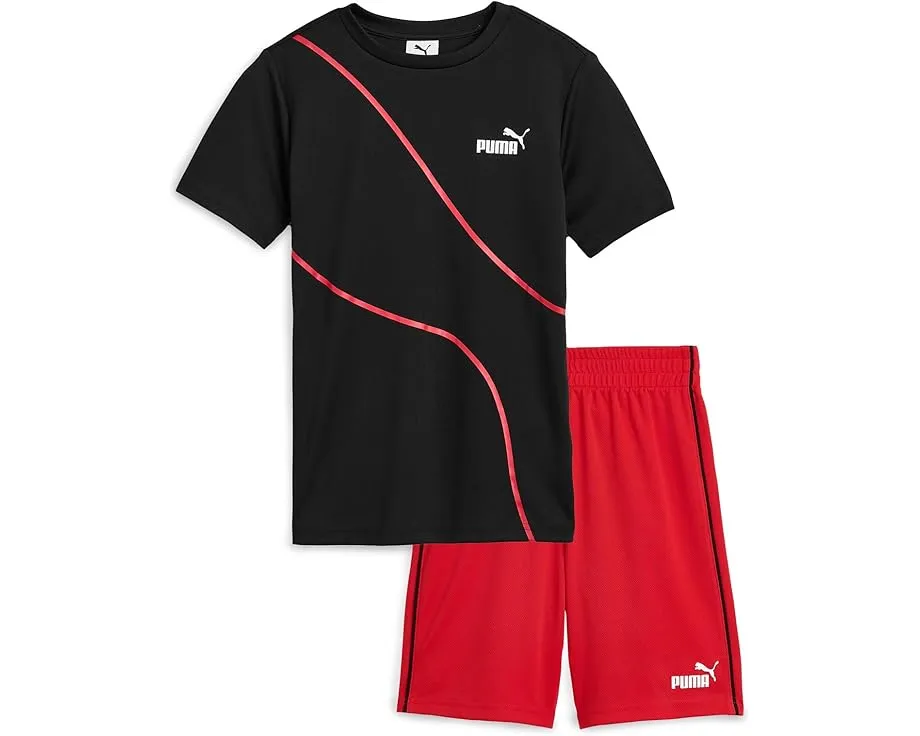 Детский комплект футболка и шорты из сетки Puma Alpine Snow