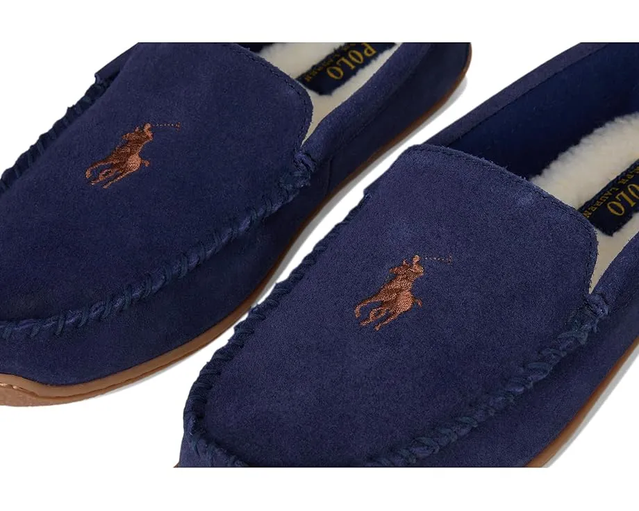 Тапочки-мокасины Polo Ralph Lauren Brenan Moc с подкладкой из искусственного меха и стелькой из пены с памятью
