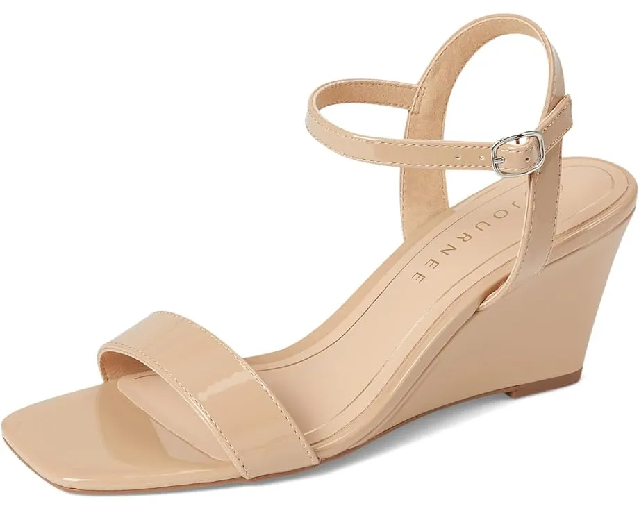 Босоножки Journee Collection Clayr на платформе с квадратным носком и ремешком