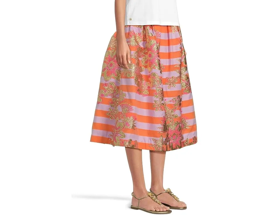 Lilly Pulitzer Юбка миди Lauderdale с плиссировкой