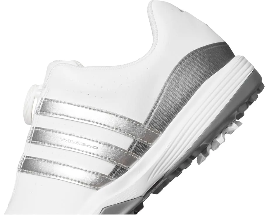 Детская обувь для гольфа Adidas Tour360 Boa 24 с водонепроницаемым верхом и системой BOA
