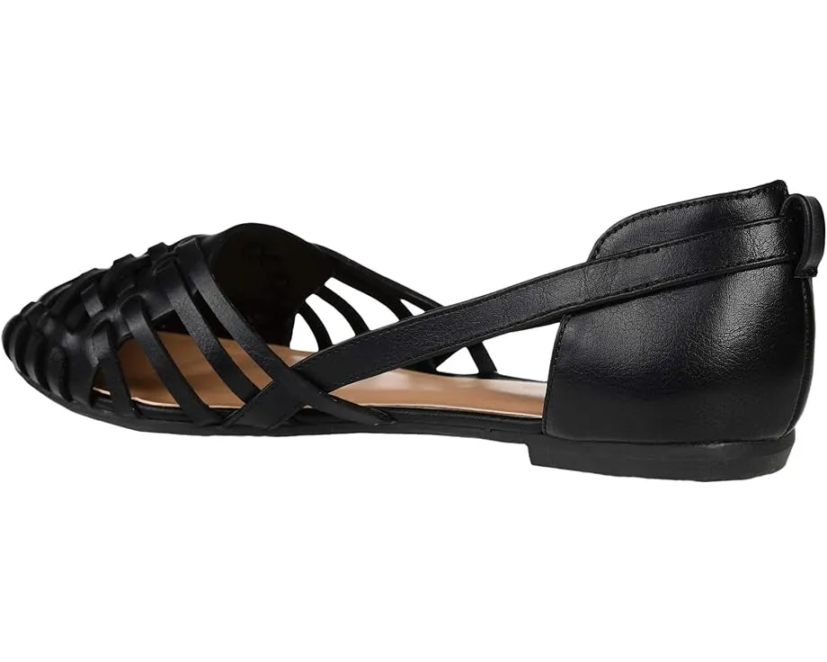 Балетки Ekko с плетеным узором и круглым носком Journee Collection