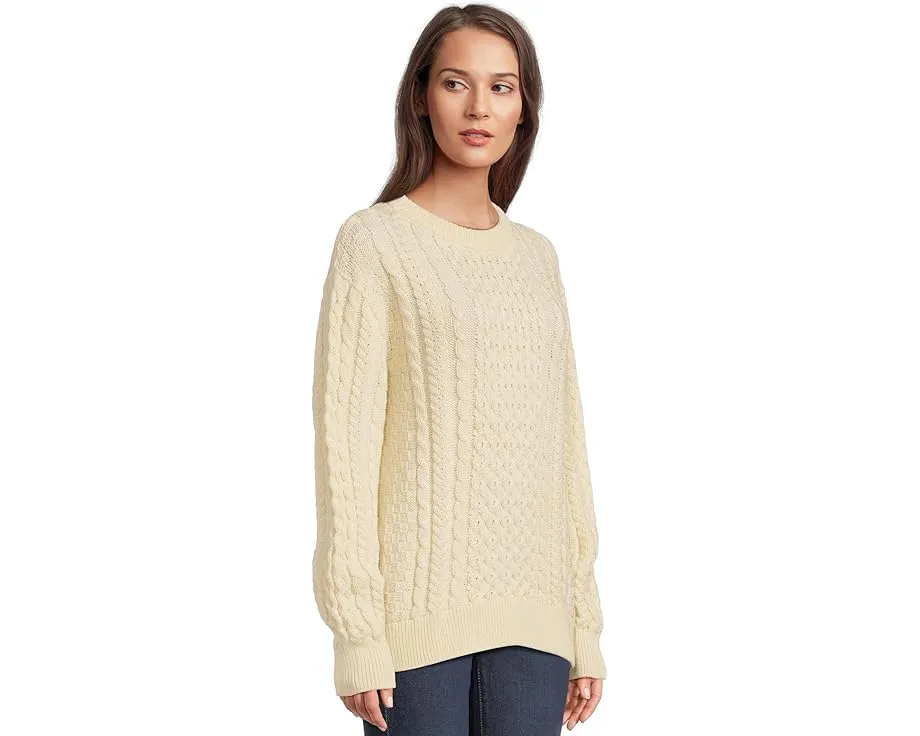 Свитер L.L.Bean 1965 Irish Fisherman с круглой горловиной из мериносовой шерсти