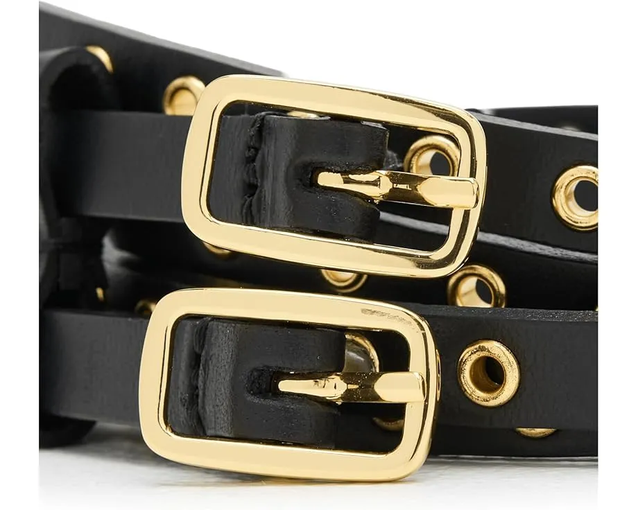 Двойной ремень Grommet с люверсами и золотистой фурнитурой Madewell