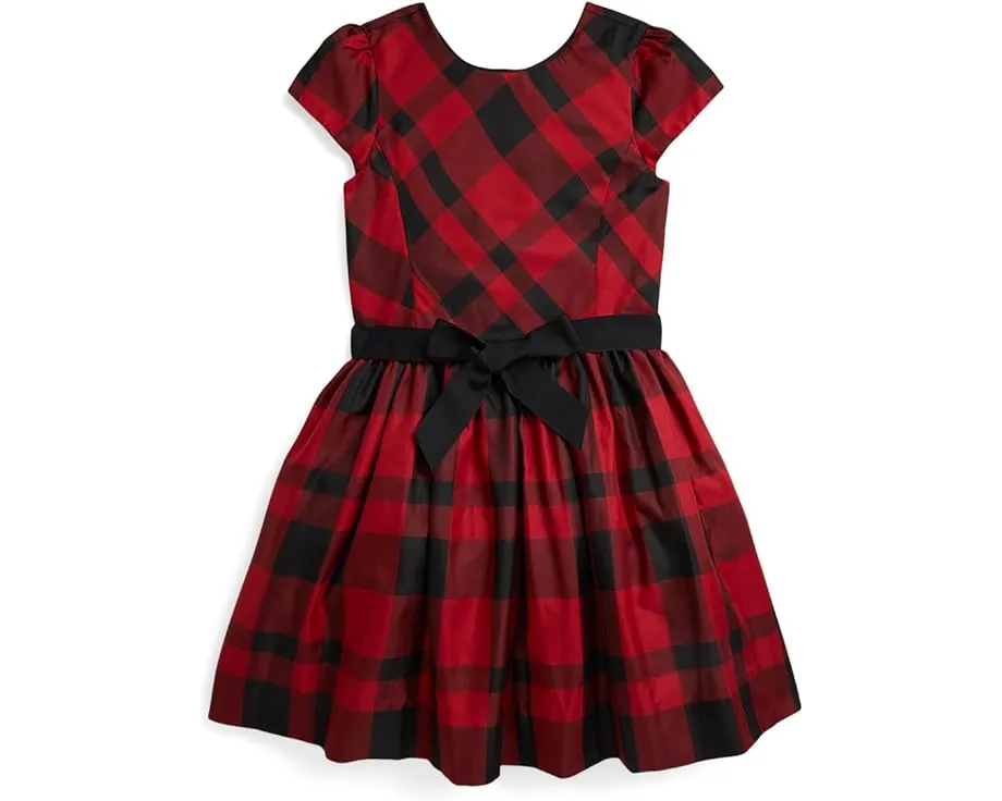 Платье из тафты в клетку для подростков Polo Ralph Lauren Kids