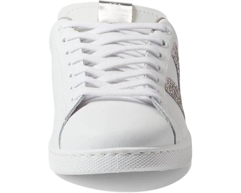 Кроссовки Victoria Tennis Leather & Glitter V с блестками и круглым носком