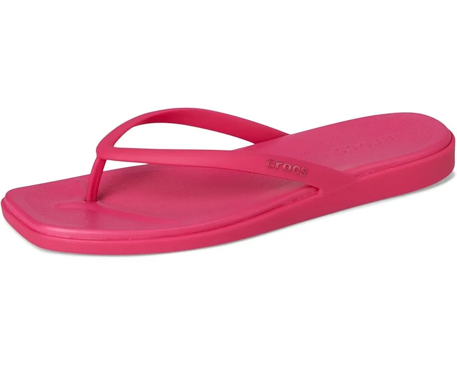 Сланцы Crocs Miami Flip с клиновидной подошвой и квадратным носком