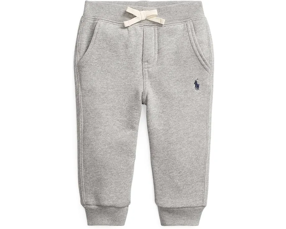 Детские брюки Polo Ralph Lauren Kids из флиса с манжетами