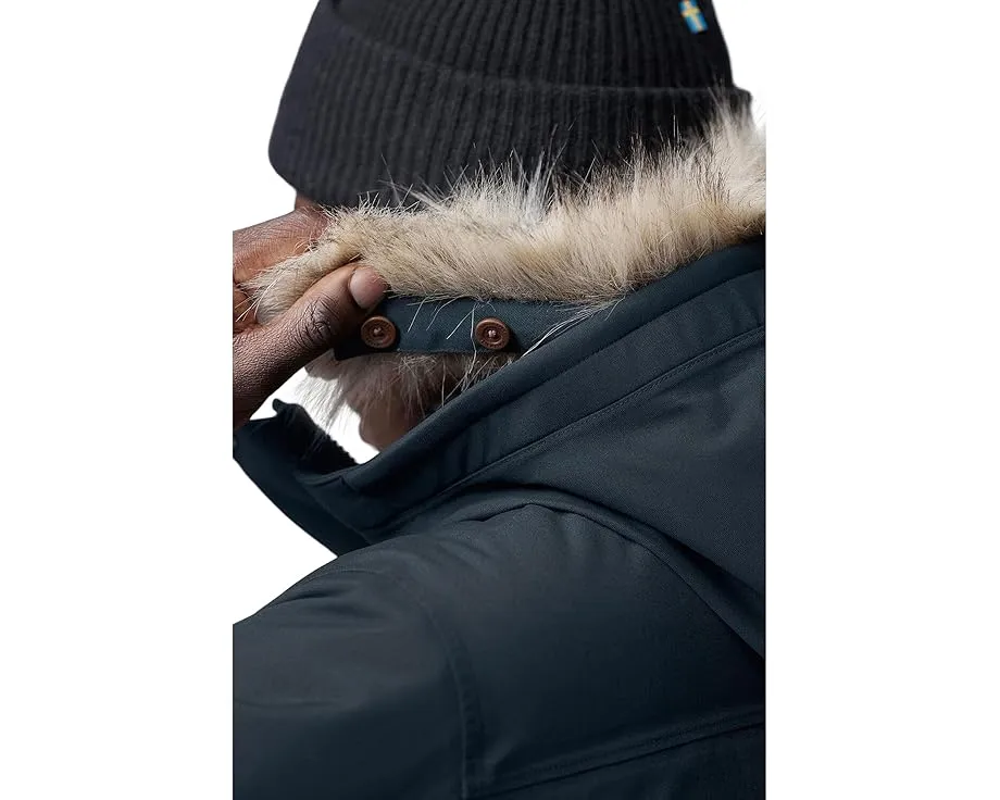 Парка Fjällräven Nuuk Lite с капюшоном и съемным мехом