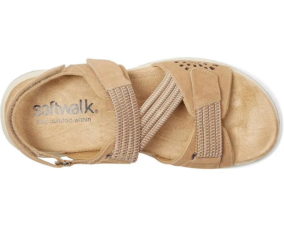 Сандалии SoftWalk Oahu с поддержкой свода стопы и застежками на липучке