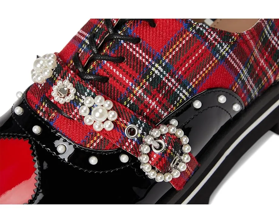 Оксфорты Blue by Betsey Johnson Simonee с клеткой и жемчужным декором