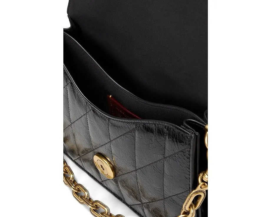 COACH стеганая сумка Chain Tabby через плечо с цепным ремнем