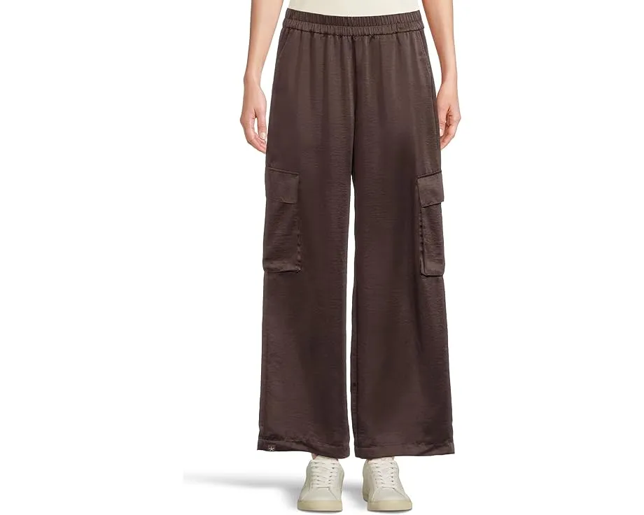 Широкие штаны карго из жидкого атласа Barefoot Dreams