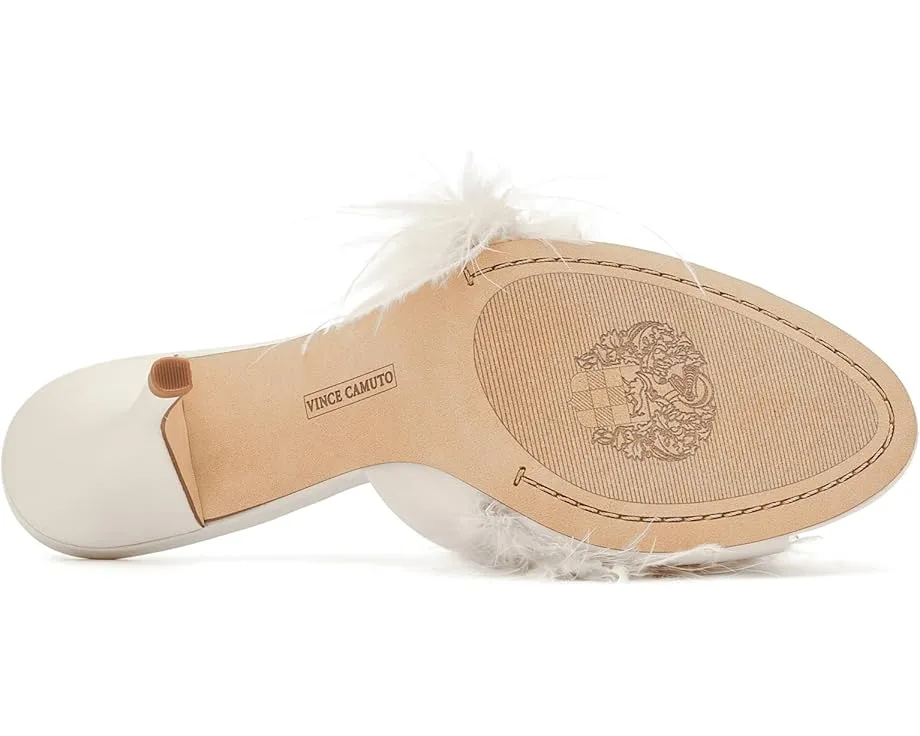 Сандалии-мюли Vince Camuto Paelly на высоком каблуке с перьями