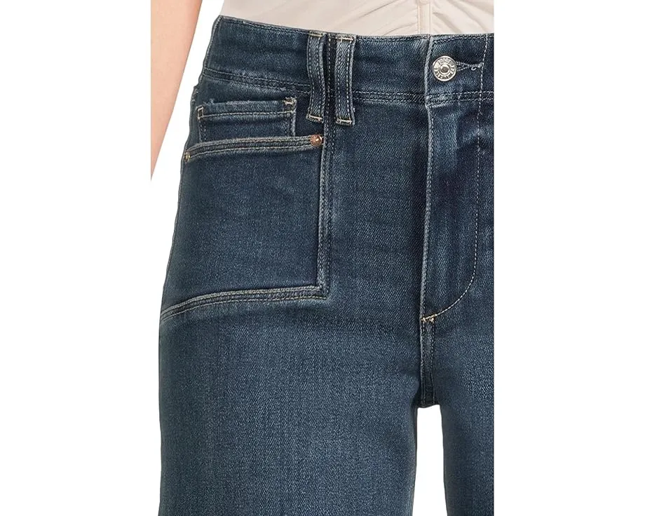 Джинсы Paige Anessa Set In Pockets Raw Hem In Amoroso с широкими штанинами