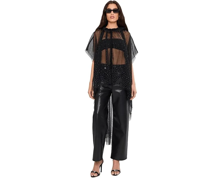 AllSaints Sez накидка из тюля с декоративными элементами