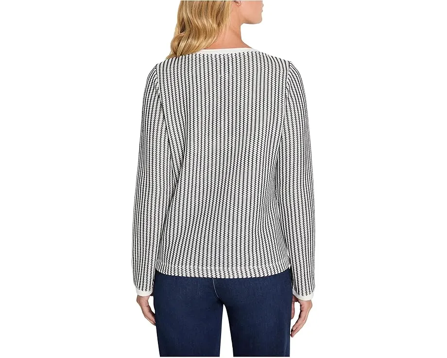 Топ NIC+ZOE с зигзагообразным узором и эффектом ряби