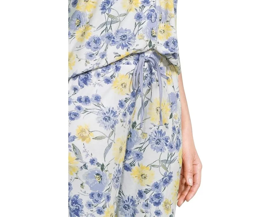 Пижамный комплект Karen Neuburger с рукавом три четверти и отложным воротником