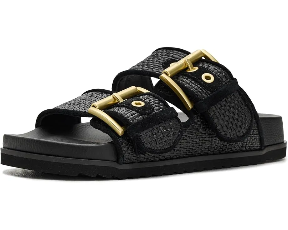 Сандалии Sian Raffia с ремешками под рафию и двумя пряжками