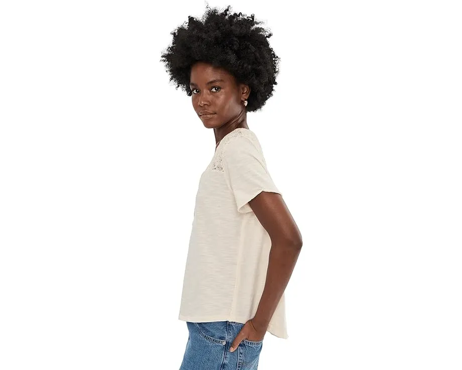 Хенли Free People We The Free Heirloom с кружевными вставками