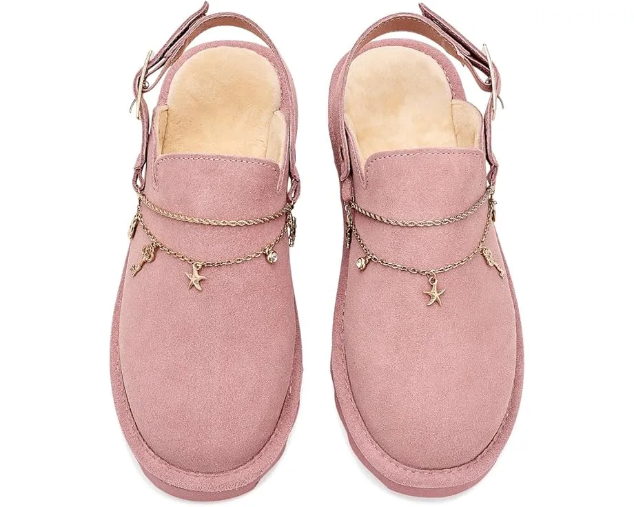 Бренд Bearpaw сабо Lexi с цепочками и регулируемым ремешком