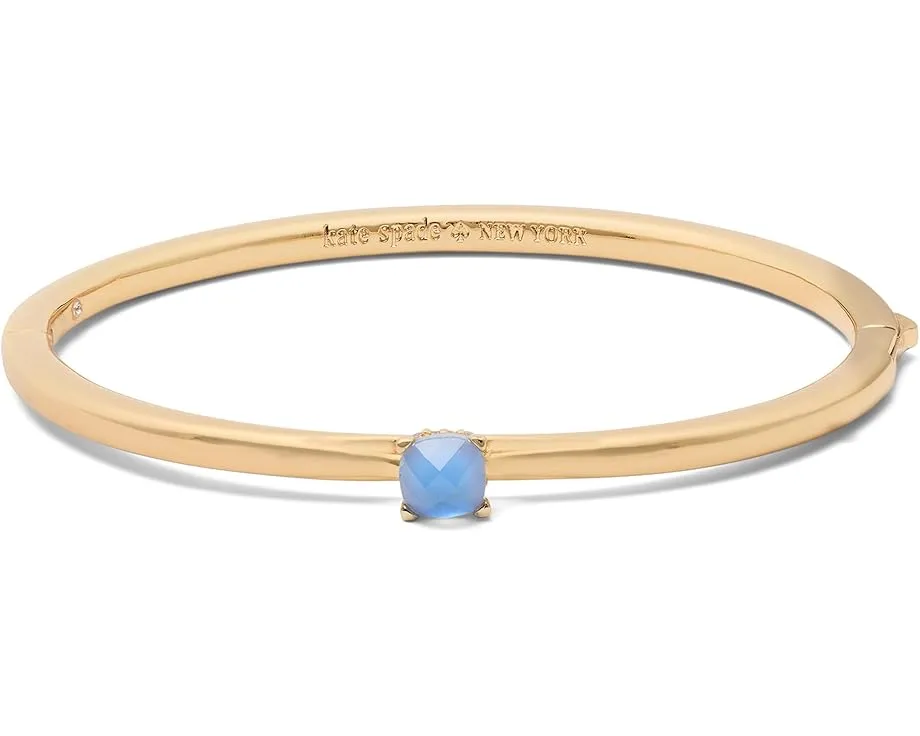 Шарм браслет Kate Spade New York Little Luxuries Hinged Bangle с камнями и цирконием