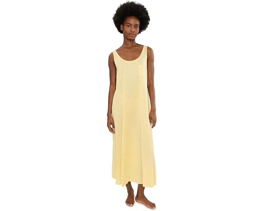 Ночная рубашка Hanro Cotton Deluxe Long Tank из мерсеризованного хлопка