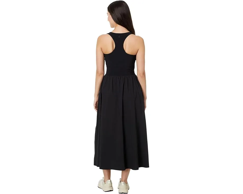 Платье миди Sweaty Betty Explorer Ribbed Racer с карманами