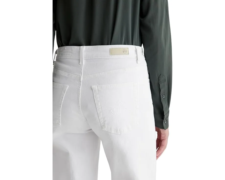 Джинсы AG Jeans Saige с завышенной талией и широкими штанинами в цвете Gallery White