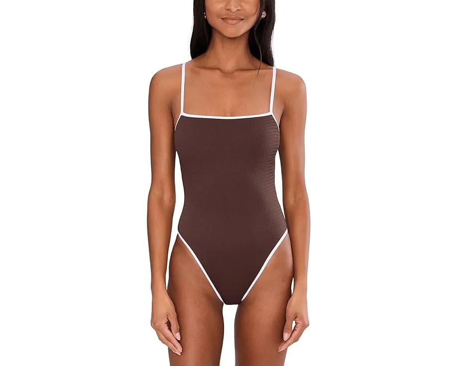 Цельный купальник Seafolly Beach Bound с квадратным вырезом и съемными чашками