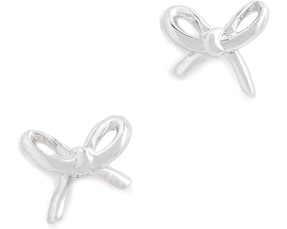 Серьги-гвоздики Girlie Pearlie Mini Bow с имитацией жемчуга от Kate Spade New York