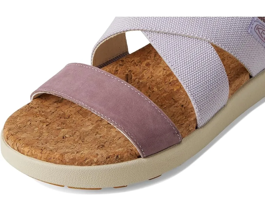 Босоножки KEEN Elle Crisscross на платформе с переплетением и застежкой-пряжкой