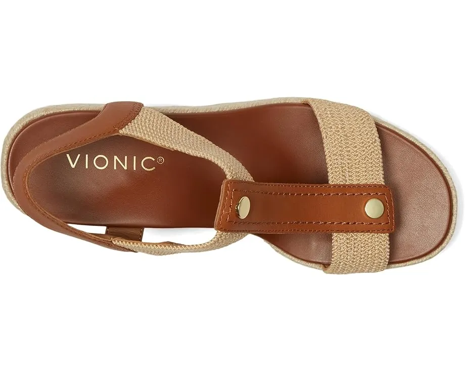Босоножки VIONIC Calera на танкетке с кожаным верхом