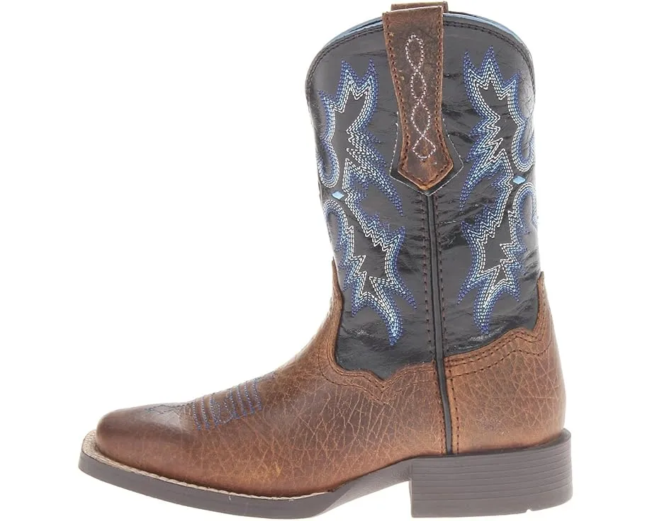 Ariat Kids Tombstone ковбойские сапоги с квадратным носком и съемной стелькой Booster Bed