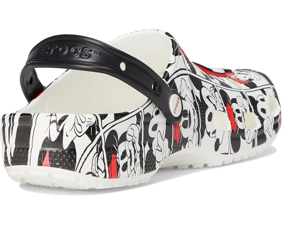 Кроксы Crocs с дизайном Микки Мауса и плюшевой головой персонажа