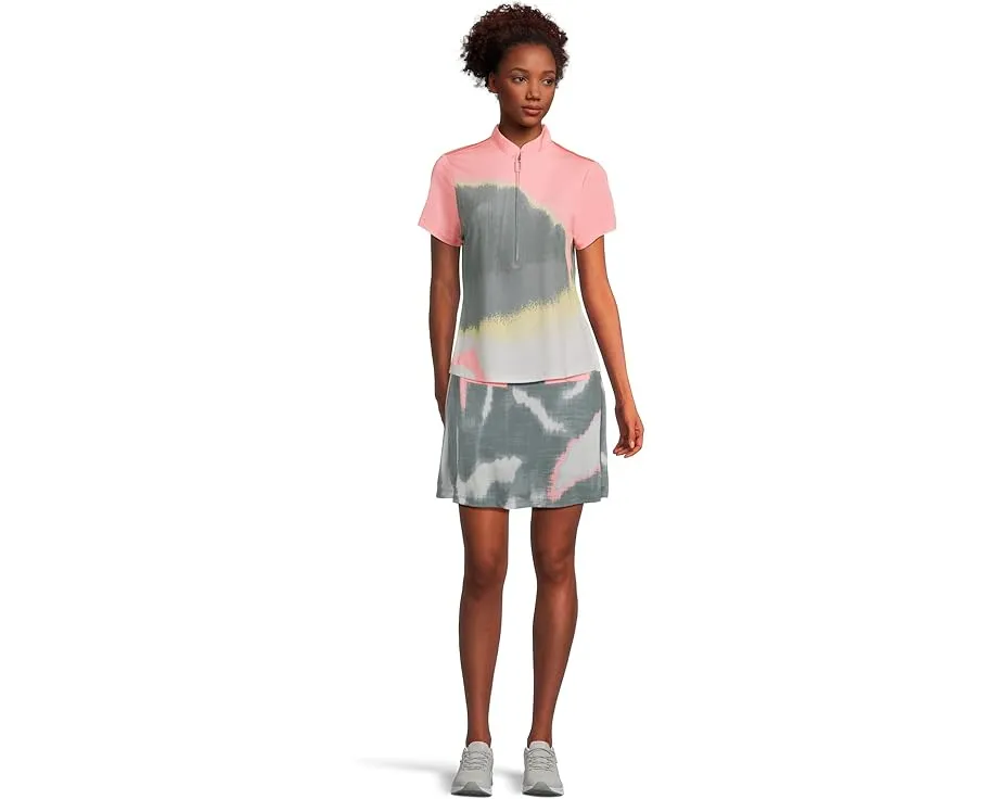 Landscape Print Short Sleeve Polo