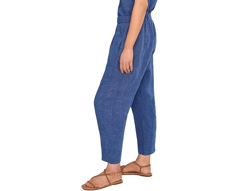 Eileen Fisher Petite брюки с зауженным низом и складками из выстиранного органического льна