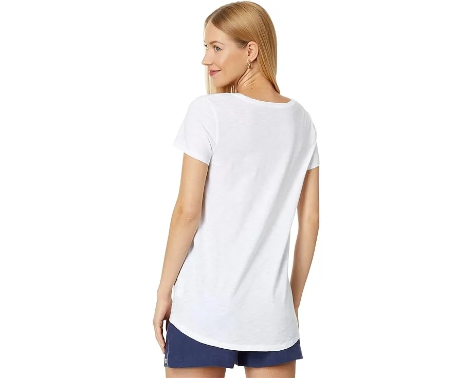 Футболка Lilly Pulitzer Etta с круглым вырезом и короткими рукавами