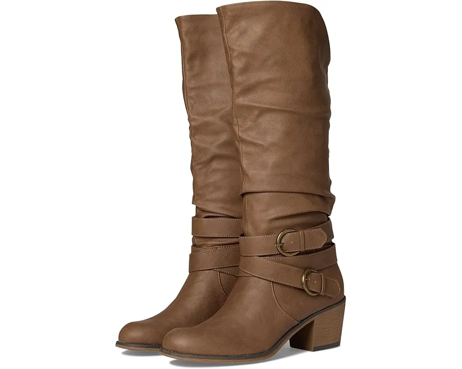 Ботинки Late в мотто-стиле от Journee Collection на платформе