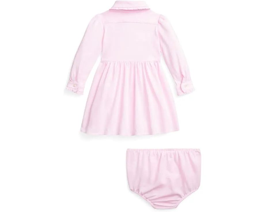 Платье и шортики Polo Ralph Lauren Kids из оксфордской сетки для младенцев