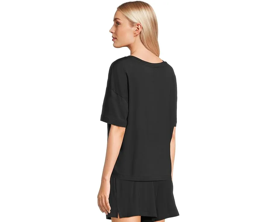 Футболка Eberjey Gisele Everyday с прямым кроем и короткими рукавами