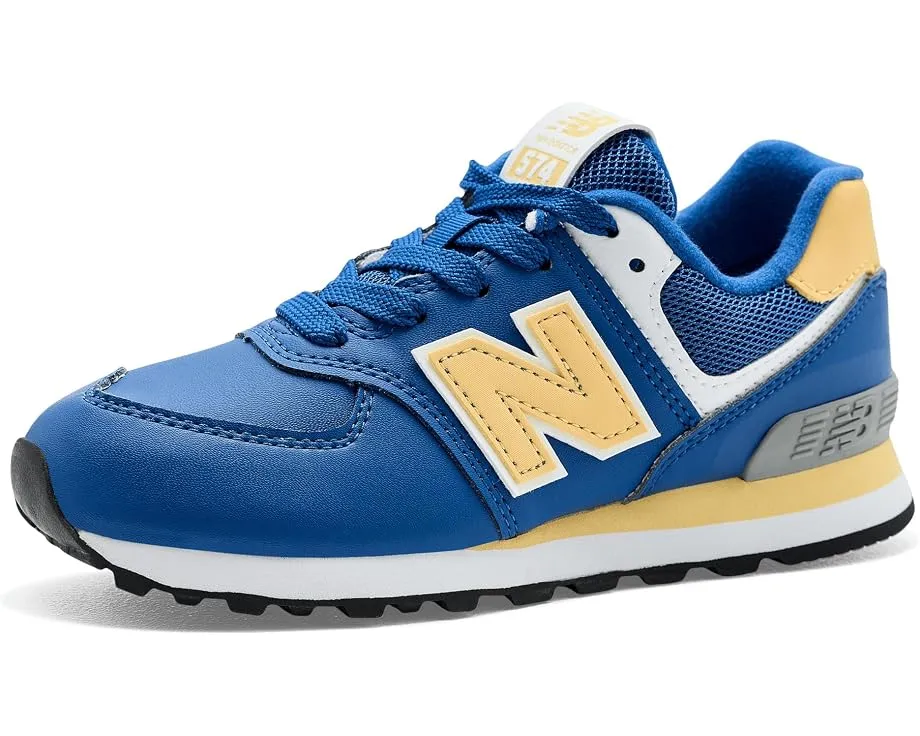 New Balance 574 Lace кроссовки для детей с синим верхом