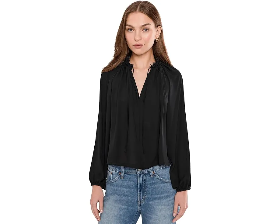 Топ Madewell Nayla с разрезным воротом и завязками для повседневного шика