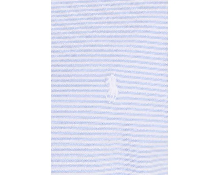 Поло Polo Ralph Lauren в полоску из стретч-сетки с зауженным кроем Custom Slim