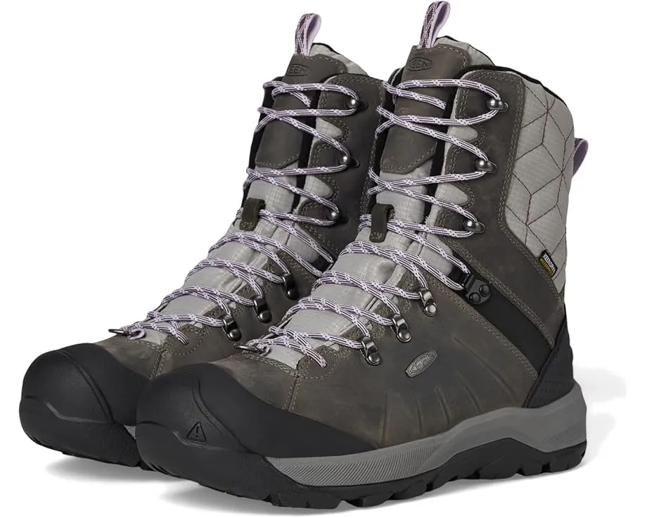 Утепленные водонепроницаемые зимние ботинки KEEN Revel 4 High с технологией Polar Grip