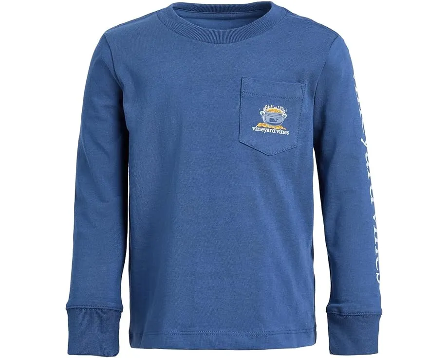 Детская футболка Vineyard Vines с длинным рукавом и принтом ко Дню Святого Патрика