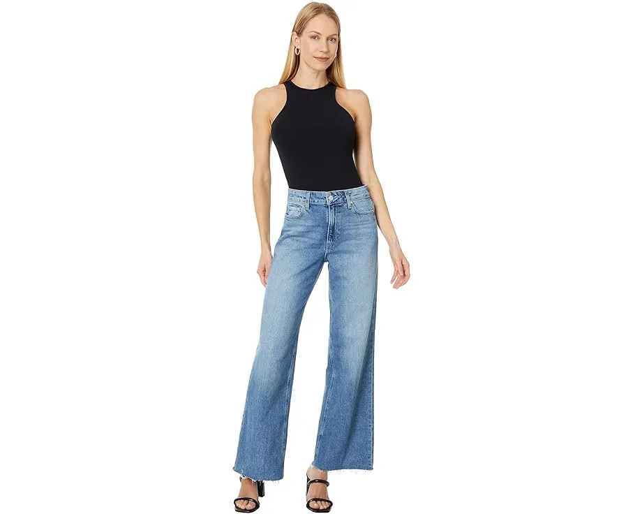 Джинсы Paige Anessa 31 дюйм с высокой талией и необработанным краем