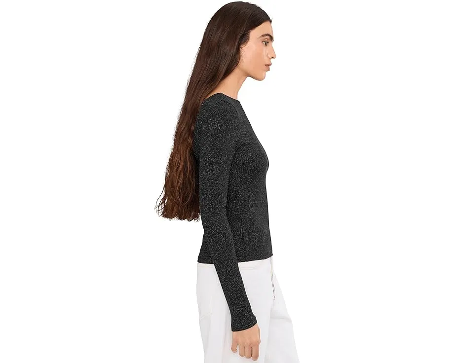 Блуза Bria с длинным рукавом и открытой спиной с блестками Madewell
