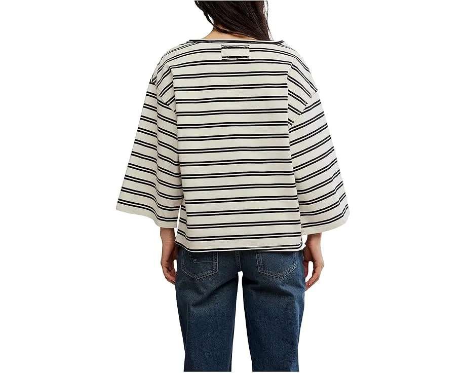 Футболка We The Free C'est La Vie oversize с рукавом 3/4 от Free People